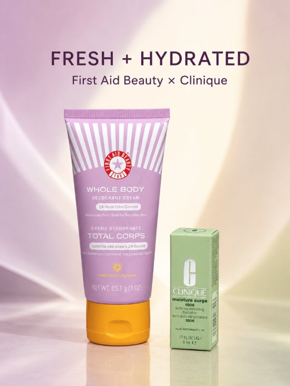 First Aid Beauty Deodorant & Clinique Duo